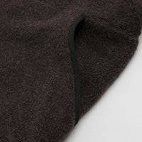 Snow Peak Recycled Wool Boa Sweatshirt in Dark Brown thumbnail