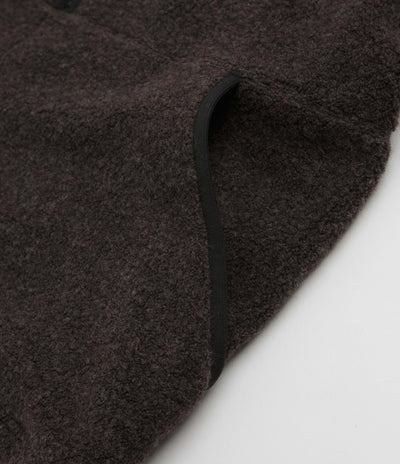 Snow Peak Recycled Wool Boa Sweatshirt in Dark Brown