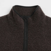 Snow Peak Recycled Wool Boa Sweatshirt in Dark Brown thumbnail