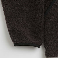 Snow Peak Recycled Wool Boa Sweatshirt in Dark Brown thumbnail
