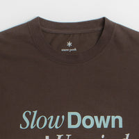 Snow Peak Relaxation T-Shirt - Dark Brown thumbnail