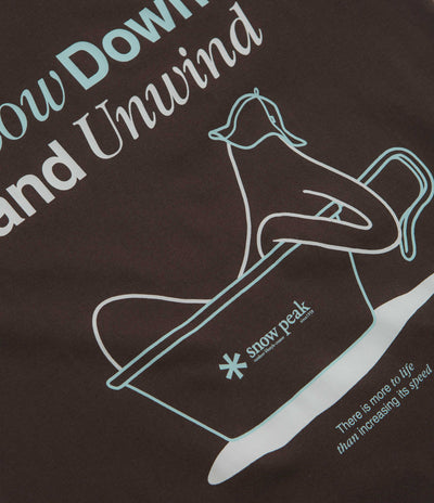 Snow Peak Relaxation T-Shirt - Dark Brown
