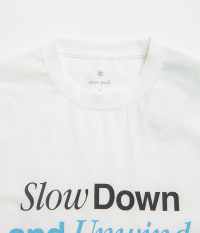 Snow Peak Relaxation T-Shirt - Off White