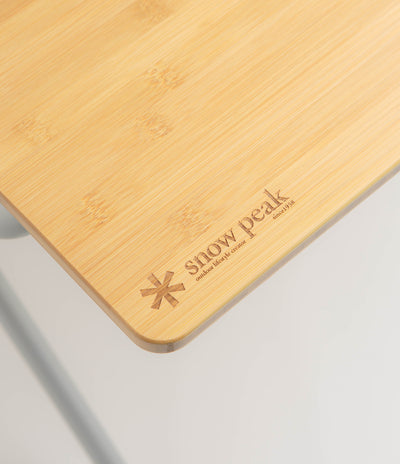 Snow Peak Renewed Single Action Table Medium in Bamboo