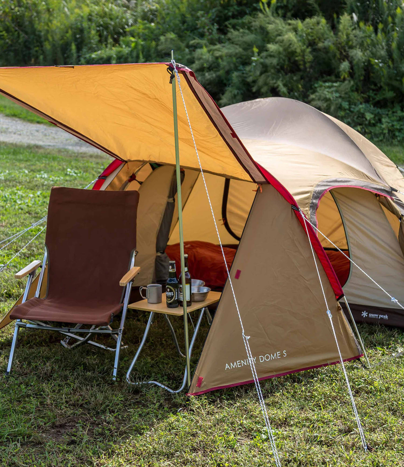 small dome tent Snow Peak Small Amenity Dome Tent - Brown