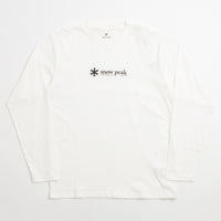 Snow Peak Soft Cotton Logo Long Sleeve T-Shirt - Off White thumbnail