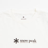 Snow Peak Soft Cotton Logo Long Sleeve T-Shirt - Off White thumbnail