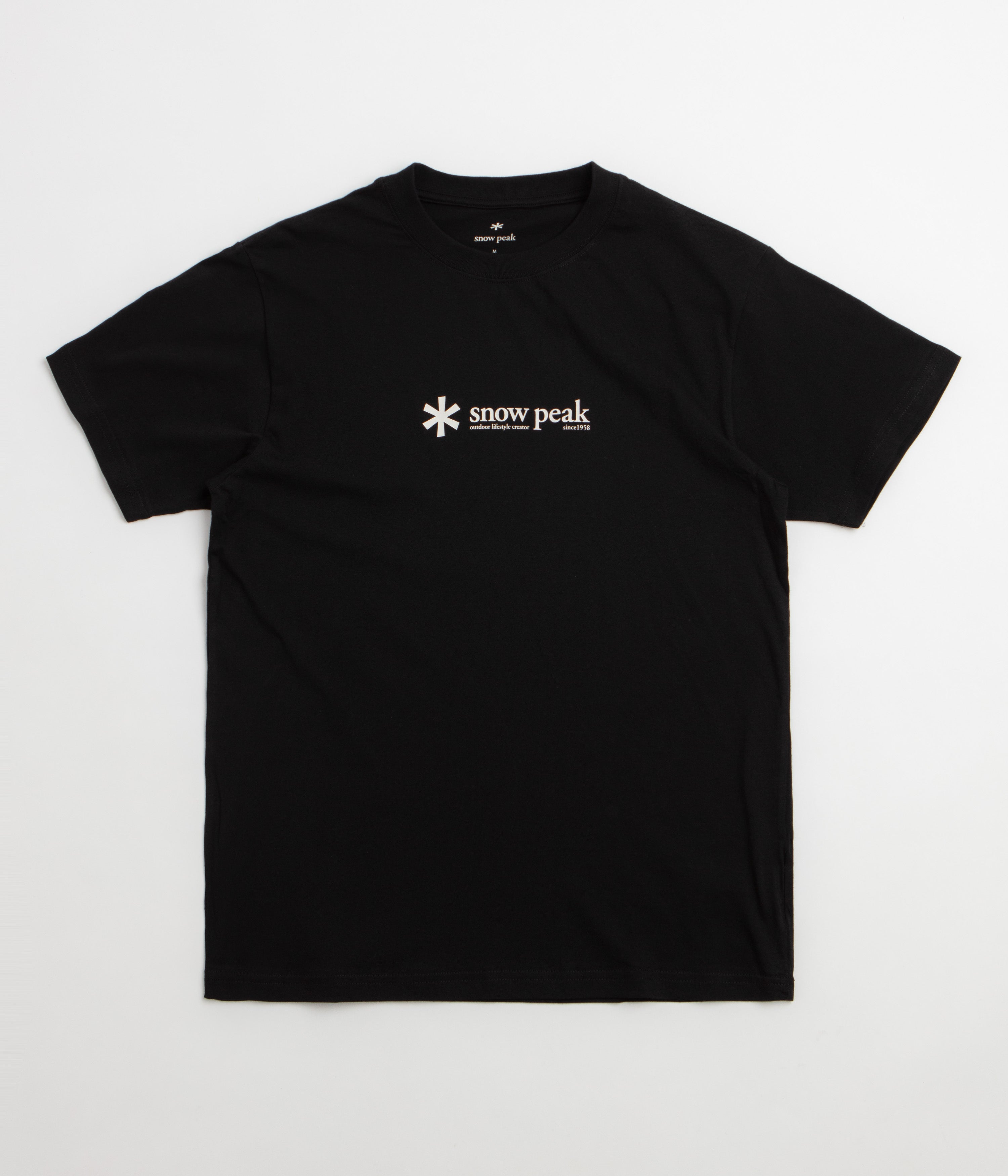 Snow Peak Soft Cotton Logo T-Shirt - Black