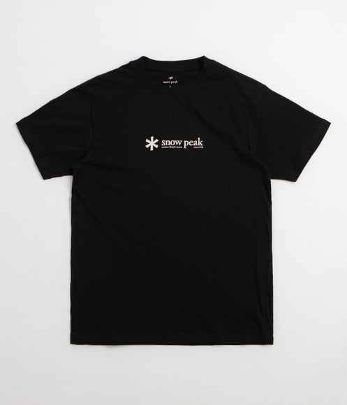 Snow Peak Soft Cotton Logo T-Shirt - Black
