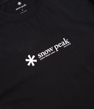 Snow Peak Soft Cotton Logo T-Shirt in Black