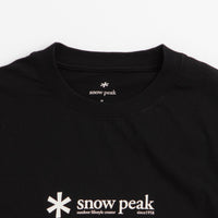 Snow Peak Soft Cotton Logo T-Shirt - Black thumbnail