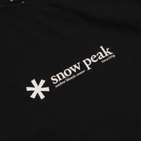 Snow Peak Soft Cotton Logo T-Shirt - Black thumbnail