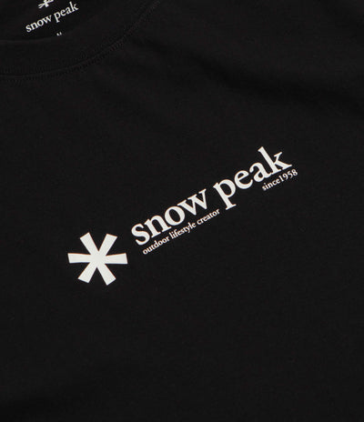 Snow Peak Soft Cotton Logo T-Shirt - Black
