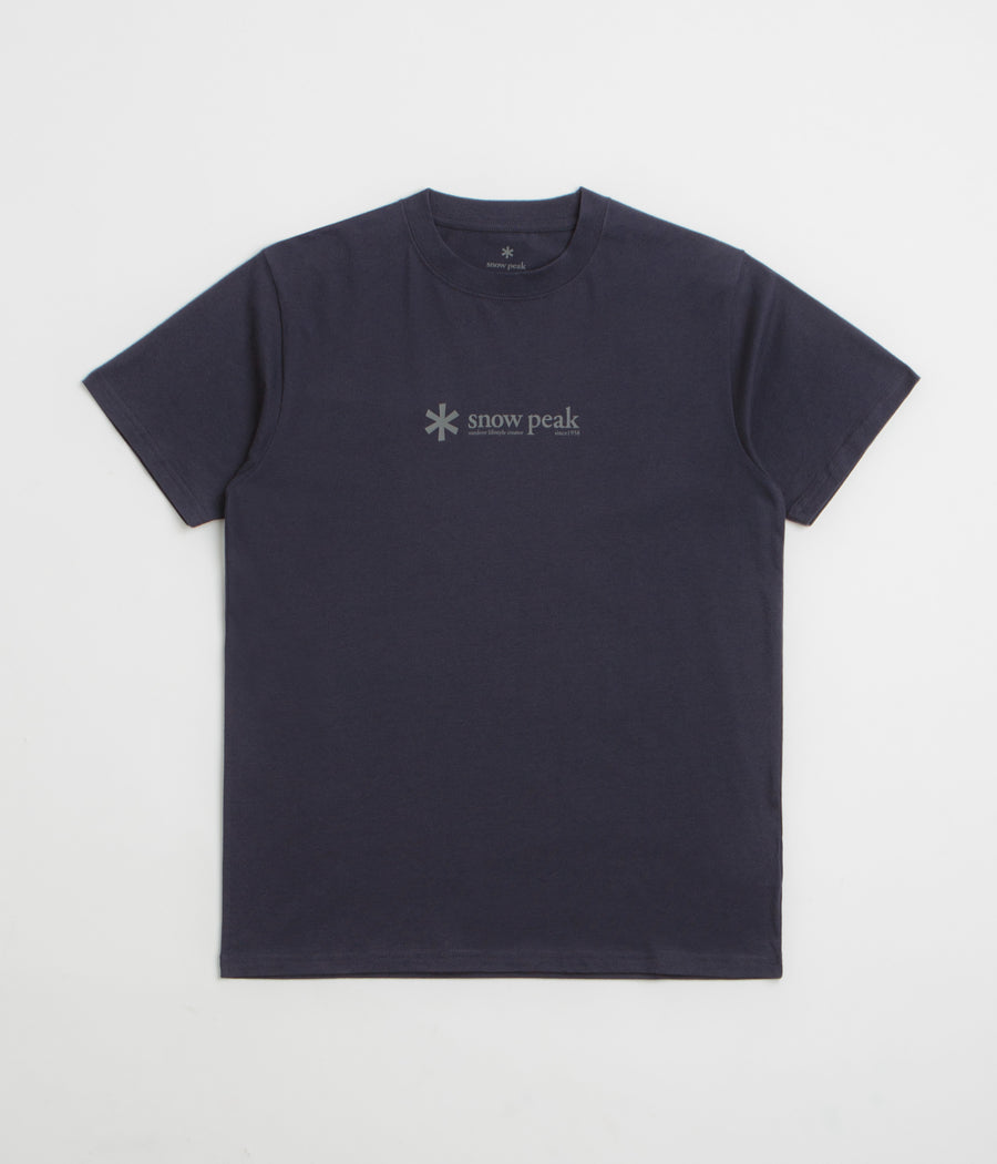 Snow Peak Soft Cotton Logo T-Shirt in Navy