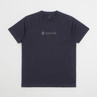 Snow Peak Soft Cotton Logo T-Shirt in Navy thumbnail