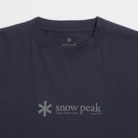 Snow Peak Soft Cotton Logo T-Shirt in Navy thumbnail