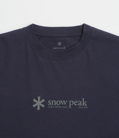 Snow Peak Soft Cotton Logo T-Shirt in Navy