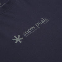 Snow Peak Soft Cotton Logo T-Shirt in Navy thumbnail