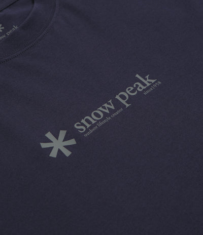 Snow Peak Soft Cotton Logo T-Shirt in Navy