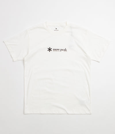Snow Peak Soft Cotton Logo T-Shirt - Off White