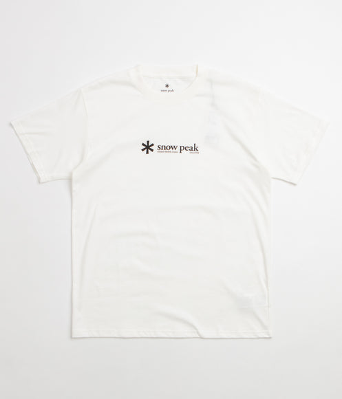 Snow Peak Soft Cotton Logo T-Shirt - Off White