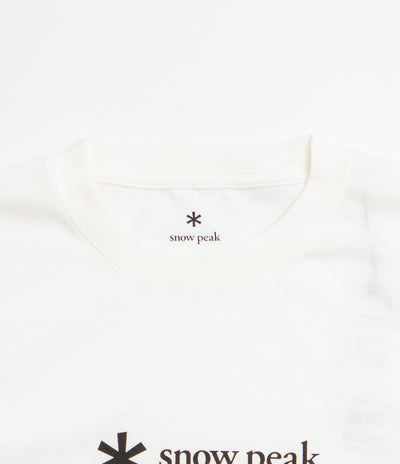 Snow Peak Soft Cotton Logo T-Shirt - Off White