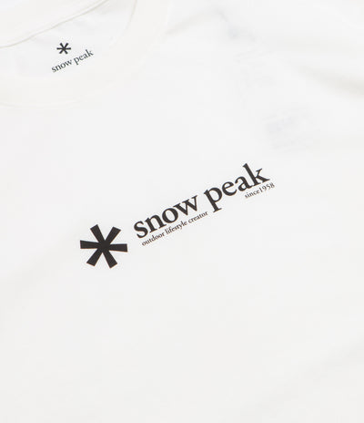 Snow Peak Soft Cotton Logo T-Shirt - Off White