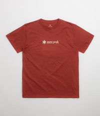Snow Peak Soft Cotton Logo T-Shirt in Red