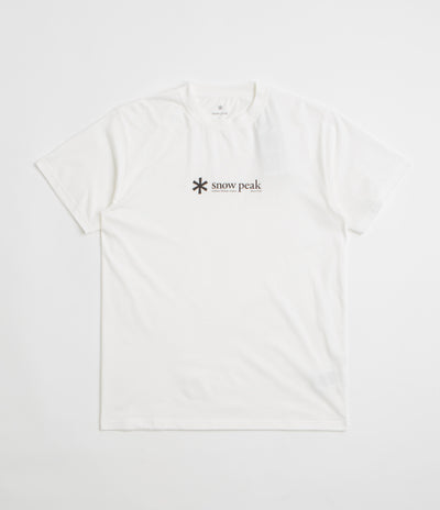 Snow Peak Soft Cotton Logo T-Shirt in White