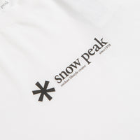 Snow Peak Soft Cotton Logo T-Shirt in White thumbnail