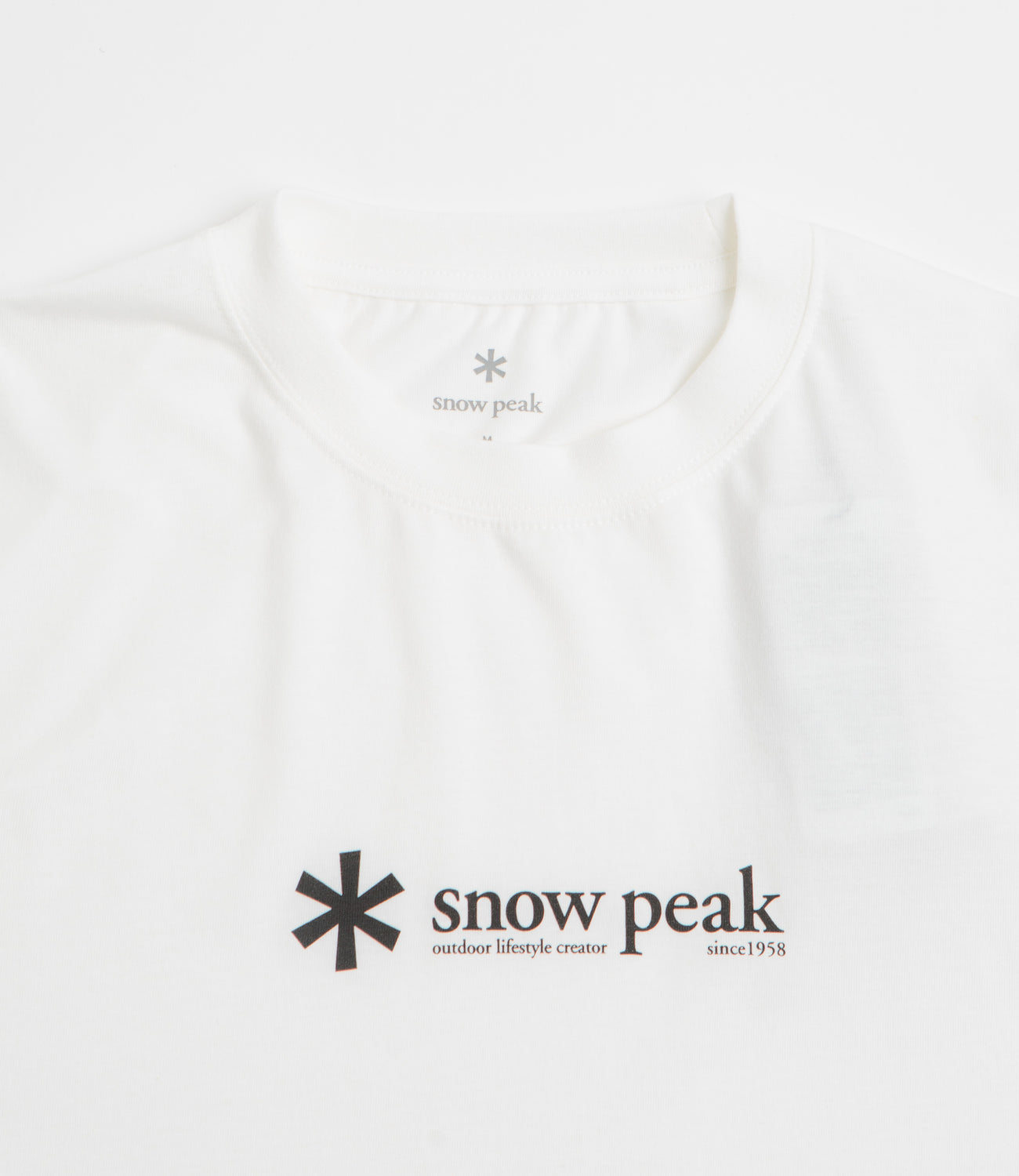 snow peak ホワイト　Tシャツ Soft Cotton Logo Short Sleeve T-Shirt（Tシャツ/カットソー