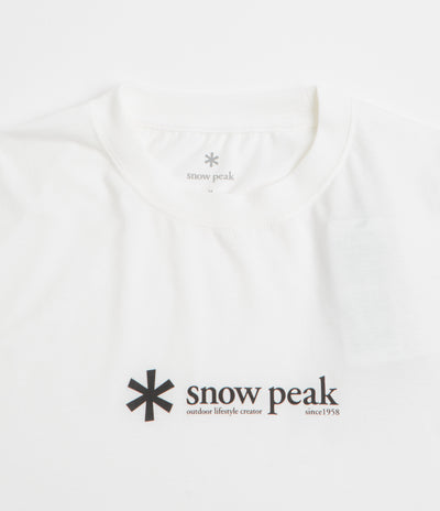 Snow Peak Soft Cotton Logo T-Shirt in White