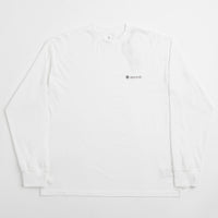 Snow Peak Soft Cotton Relaxed Logo Long Sleeve T-Shirt in Off White thumbnail