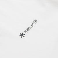 Snow Peak Soft Cotton Relaxed Logo Long Sleeve T-Shirt in Off White thumbnail