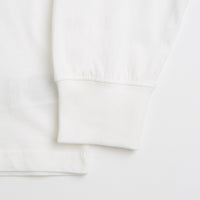Snow Peak Soft Cotton Relaxed Logo Long Sleeve T-Shirt in Off White thumbnail