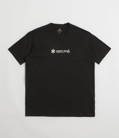Snow Peak Soft Cotton Logo T-Shirt - Black