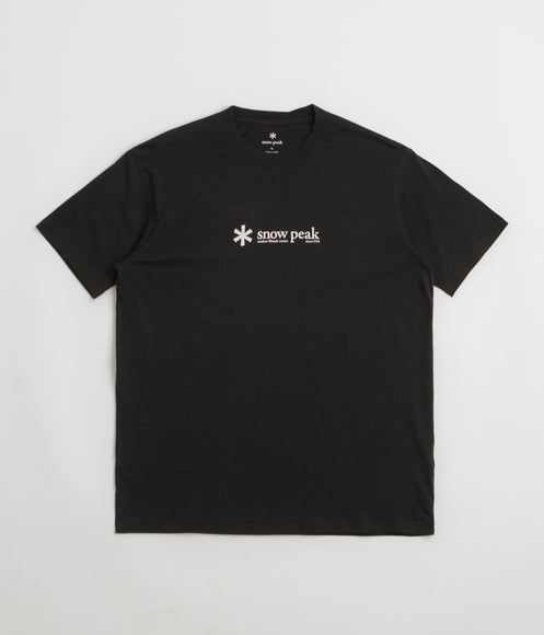 Snow Peak Soft Cotton Logo T-Shirt - Black