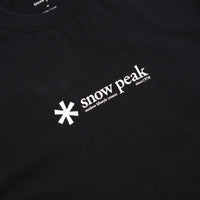 Snow Peak Soft Cotton Logo T-Shirt - Black thumbnail