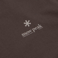 Snow Peak Soft Cotton Relaxed Logo T-Shirt - Brown thumbnail