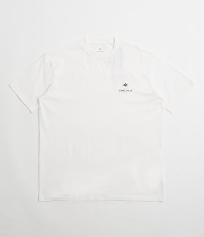 Snow Peak Soft Cotton Relaxed Logo T-Shirt - Off White