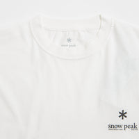 Snow Peak Soft Cotton Relaxed Logo T-Shirt - Off White thumbnail