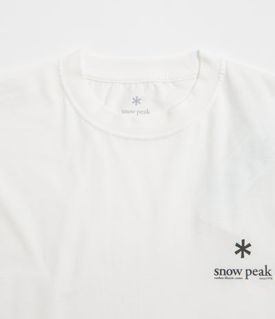 Snow Peak Soft Cotton Relaxed Logo T-Shirt - Off White