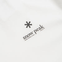 Snow Peak Soft Cotton Relaxed Logo T-Shirt - Off White thumbnail