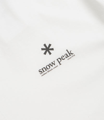Snow Peak Soft Cotton Relaxed Logo T-Shirt - Off White