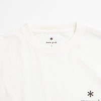 Snow Peak Soft Cotton Relaxed Logo T-Shirt - Off White / Black thumbnail