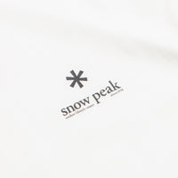 Snow Peak Soft Cotton Relaxed Logo T-Shirt - Off White / Black thumbnail