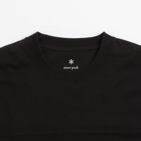 Snow Peak Stain Repellent T-Shirt - Black thumbnail