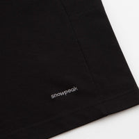 Snow Peak Stain Repellent T-Shirt - Black thumbnail