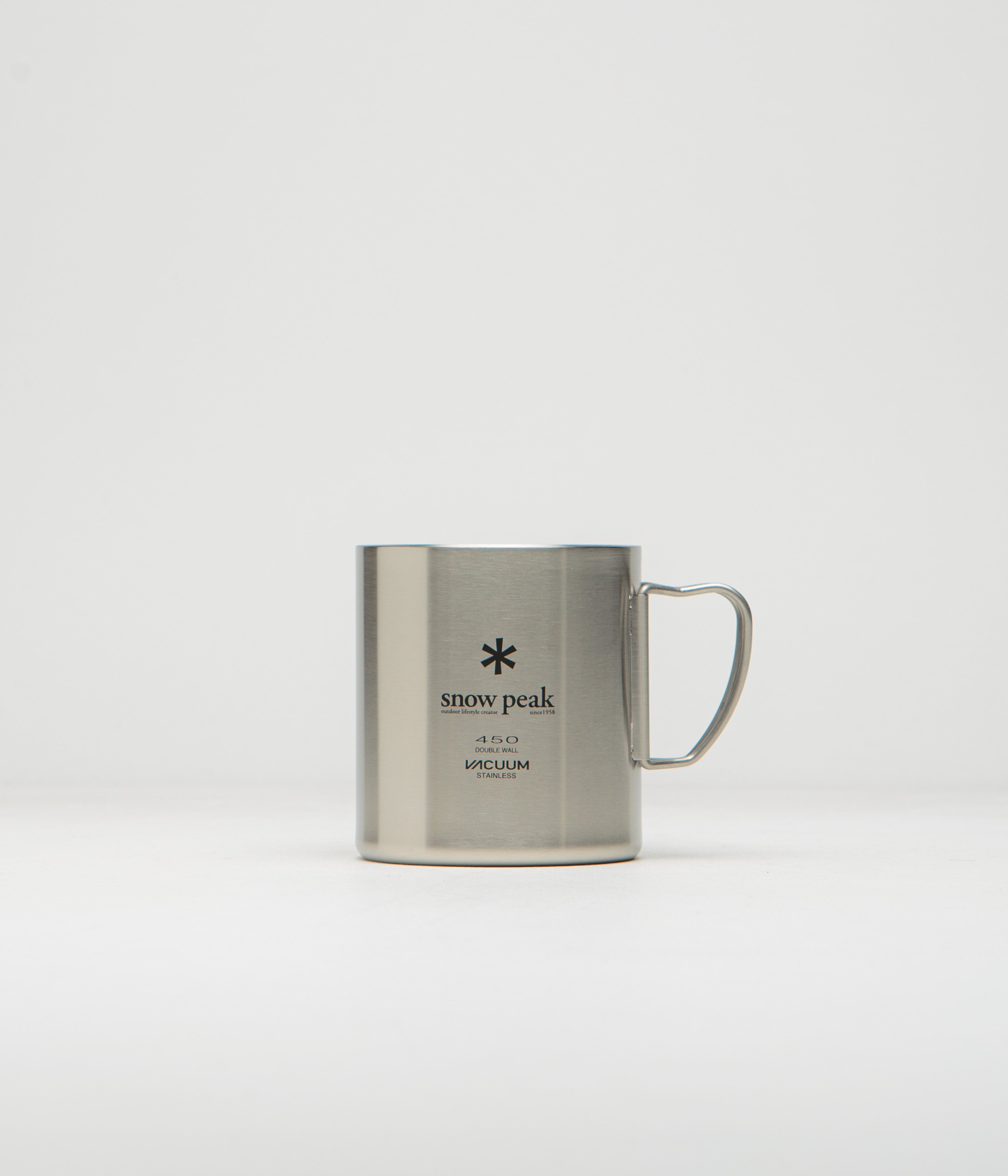 Snow Peak Stainless Vacuum Double Wall 450ml Mug in Silver