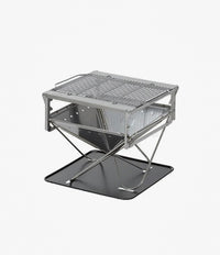 Snow Peak Takibi Fire And Grill Set in Silver